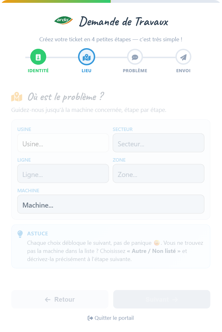 Étape 2 : localisation en cascade